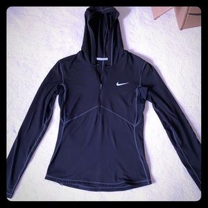 Nike Dri-fit hooded pullover with zipper